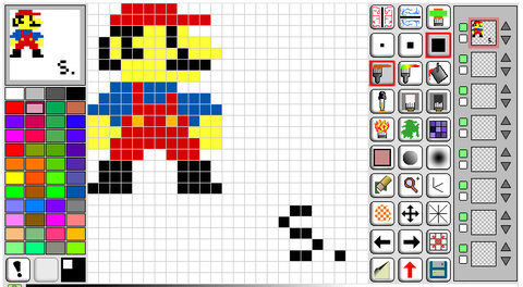 Pixel Art, mario pixel