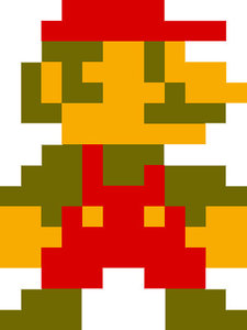 Pixel Art, pixel-mario