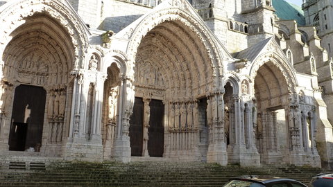 Chartres avril 13, Le porche nord