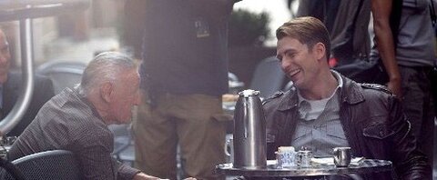 Avengers, stan-lee-chris-evans_png_500x630_q95