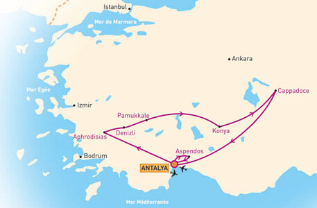 Voyage Turquie 1 : D'Antalya à Pamukkale, 0 circuit Turquie