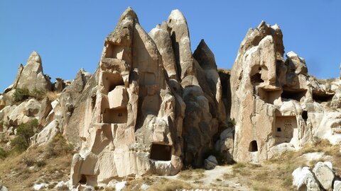 Voyage Turquie 4 : Deuxième journée en Cappadoce, 27 Gorème-Musée ouvert  églises troglodytes  et environs  44 