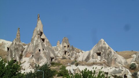 Voyage Turquie 4 : Deuxième journée en Cappadoce, 27 Gorème-Musée ouvert  églises troglodytes  et environs  47 
