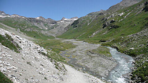 13-08-11 Col de la Loze (Vald'Isère), 13-08-11 Col de la Loze 01 - En sortant des gorges de Malpasset - Vallon du Prariond - Isère