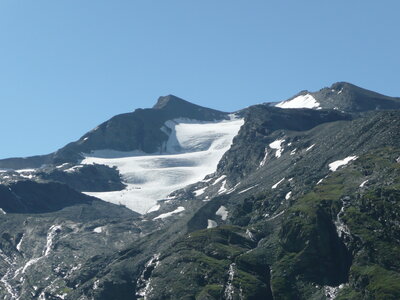 13-08-11 Col de la Loze (Vald'Isère), 13-08-11 Col de la Loze 20 - Grande Aiguille Rousse  Glacier des sources de l’Isère  Petite Aiguille Rousse
