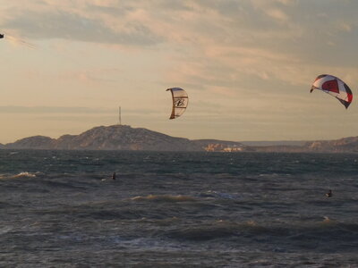 Kitesurf à l'Escale Borély, PC021186