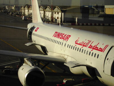 TUNISIE, 1145-TunisieNov2010-Tunis jour de depart aeroport de tunis carthage vol 772