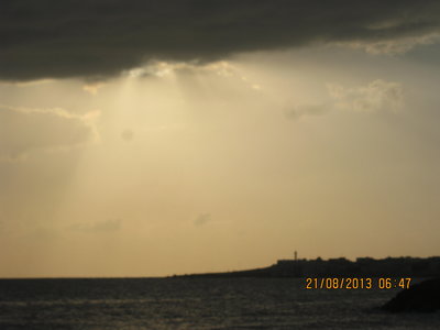 Mahdia Tunisie, lever du soleil au Cap de Mahdia Tunisie