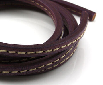Bracelet, regalize stitched purple