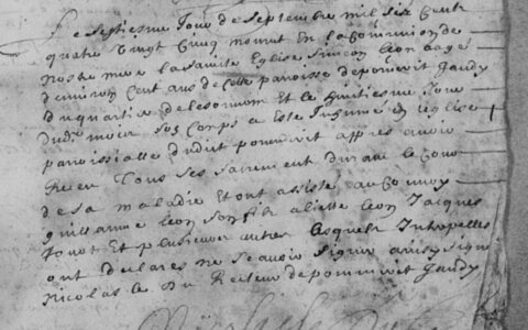 actes genealogie, décés de simeon LEON
