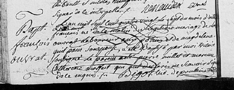 actes genealogie, françois ouvrat Naiss