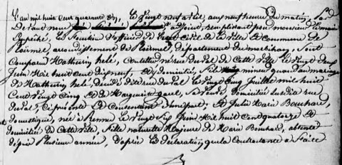 actes genealogie, mariage de mathurin Hélé et Julie Bouchard