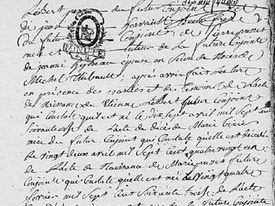 actes genealogie, mariage etienne lebert et marie pusset 2