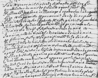 actes genealogie, Mariage guillaume Leon et Louise Lebarz