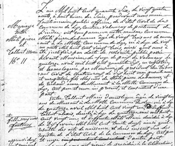 actes genealogie, mariage pierre Malet