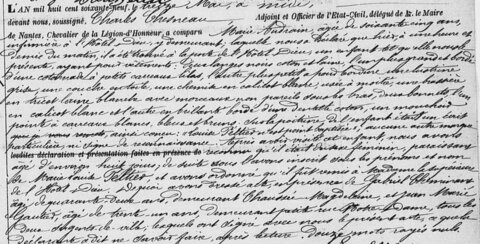actes genealogie, Marie Louise PELTIER