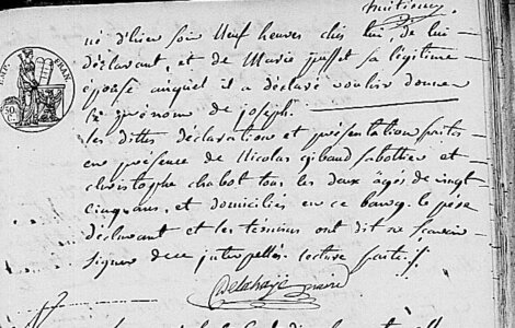 actes genealogie, naissance joseph hibert 2