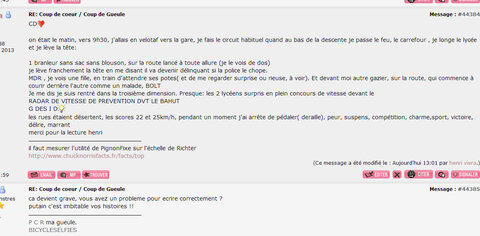 projet vitesse, Capture