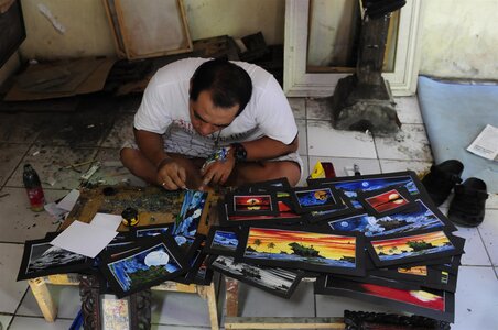 BALI 2013, UN PEINTRE