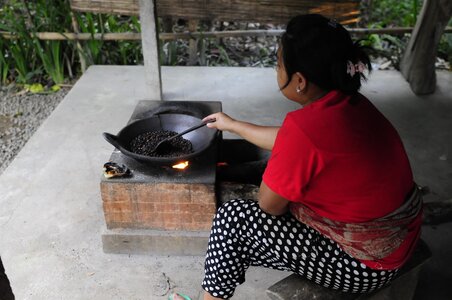 BALI 2013, TORREFACTION DU CAFE