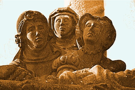 18- Notre découverte du  Finistère., Enclos paroissial de Guimiliau. Détail