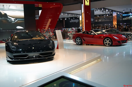 Mondial de l'automobile/ Paris/  Octobre 2010, Ferrari F458 Italia_3P & SA Aperta