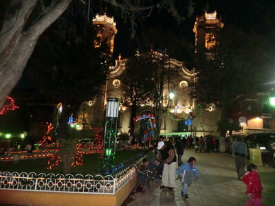 Argentine décembre 2013, Place principale, décorée pour Noël