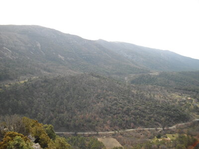 LE PIC DES MOUCHES ET LA CITADELLE, Versant nord de Ste Victoire vu des abords de la Citadelle 