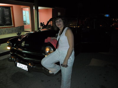 Cuba photo Ch, Christine vieille voiture  2 