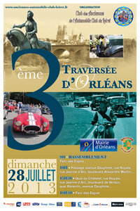 [13-5] - 3e Traversée d'Orléans - Dimanche 28 juillet 2013, Affiche 3e Traversée d’Orléans - Dimanche 28 juillet 2013