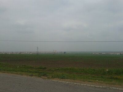 Maroc à vélo, Vue depuis la sortie de Sidi Kacem (vers Sidi Slimane, c’’est plat)...