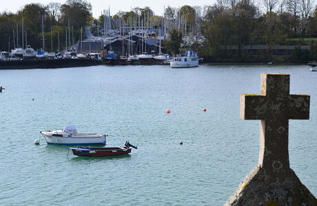 27- La Bretagne en Avril 2014, 03 vue sur la cale  le Minihic sur Rance  avril 2014
