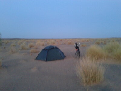 Maroc à vélo, Le bivouac est prêt...