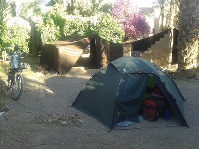 Maroc à vélo, Le chouette camping d’’Hassan