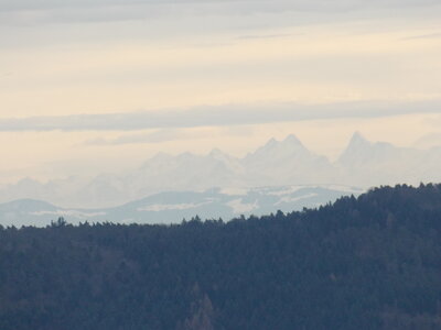 Labaroche et ces lieux dits 'en Alsace), Labaroche et ces lieux dit Orbey et les Alpes vue des 3 epis en 142