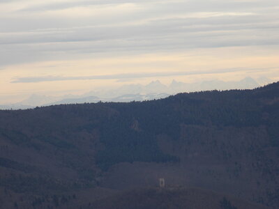 Labaroche et ces lieux dits 'en Alsace), Labaroche et ces lieux dit Orbey et les Alpes vue des 3 epis en 148