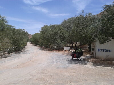 Maroc à vélo, et le camping d’’Abaynou.