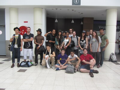 Japan Expo 2014 : Manga-Info, ji-san a une meilleure gueule ici, mais les cheveux de Smoker restent les même.