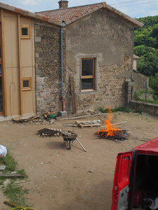 Chantier maison de Colette, juin, juillet 2014, IMG_0673