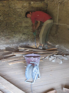 Chantier maison de Colette, juin, juillet 2014, IMG_0674
