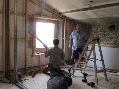 Chantier maison de Colette, juin, juillet 2014, IMG_0810