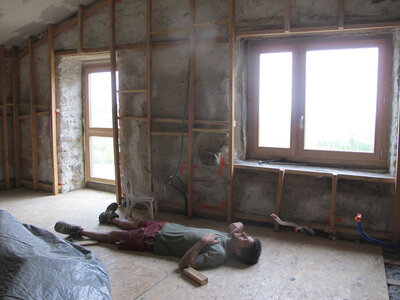 Chantier maison de Colette, juin, juillet 2014, IMG_0820