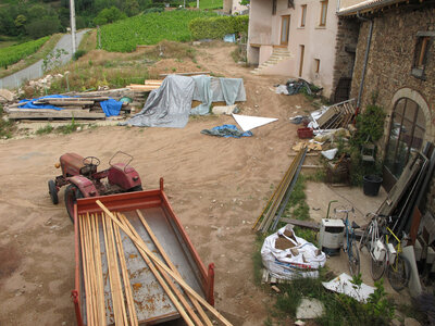 Chantier maison de Colette, juin, juillet 2014, IMG_0827