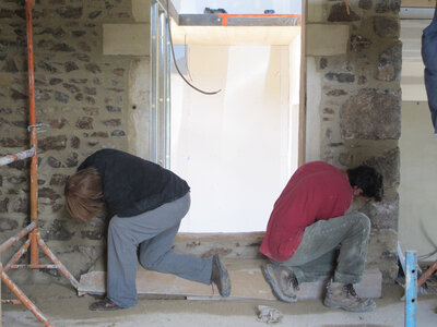 Chantier maison de Colette, juin, juillet 2014, IMG_0900