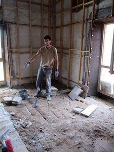 Chantier maison de Colette, juin, juillet 2014, IMG_0911