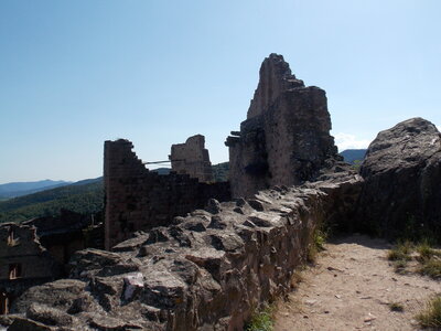 Les châteaux(Le Haut-Koenigsbourg,le Hagueneck(au dessus de Wettolsheim) vue des 3 châteaux depuis Wettolsheim ,Le Wineck(Katzenthal),Le Ulric et le Griesbech(Ribeauvillé)et vue du Haut-ribeaupierre(depuis le Ulric c est le château tout en haut on voit juste un peu sa tour) , DSCN1478