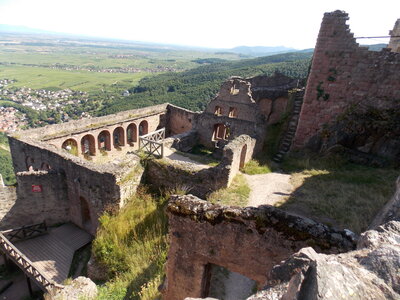 Les châteaux(Le Haut-Koenigsbourg,le Hagueneck(au dessus de Wettolsheim) vue des 3 châteaux depuis Wettolsheim ,Le Wineck(Katzenthal),Le Ulric et le Griesbech(Ribeauvillé)et vue du Haut-ribeaupierre(depuis le Ulric c est le château tout en haut on voit juste un peu sa tour) , DSCN1479