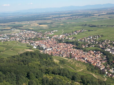 Les châteaux(Le Haut-Koenigsbourg,le Hagueneck(au dessus de Wettolsheim) vue des 3 châteaux depuis Wettolsheim ,Le Wineck(Katzenthal),Le Ulric et le Griesbech(Ribeauvillé)et vue du Haut-ribeaupierre(depuis le Ulric c est le château tout en haut on voit juste un peu sa tour) , DSCN1484