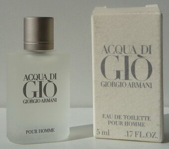 Miniatures de parfum, Armani_Acqua di Gio AB EDT pour homme 5ml B M