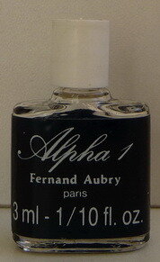 Miniatures de parfum, Aubry_Alpha 1 SB 3 9cm 3ml M avec etiquette